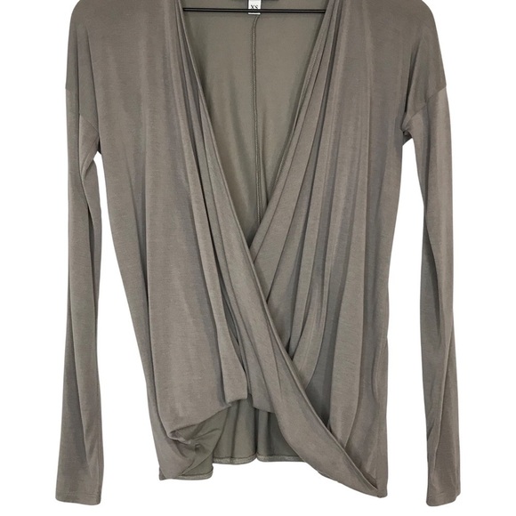 Abercrombie & Fitch Long Sleeve Wrap Blouse Top - Picture 6 of 10